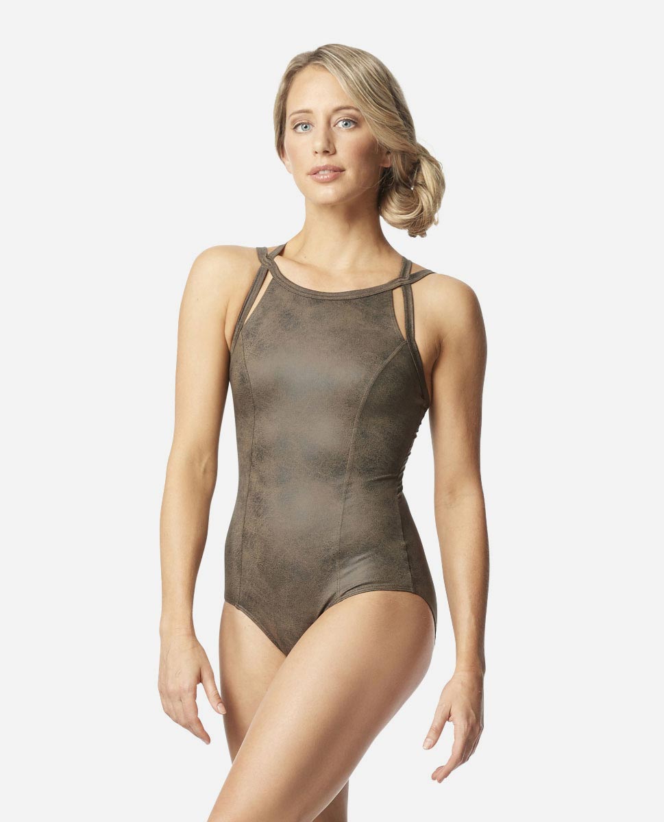 Elle High Neck Camisole Leotard by LULLI LUF 631