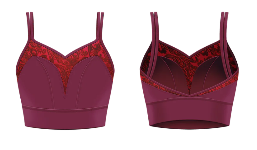 Valentina Crop Top - Claret